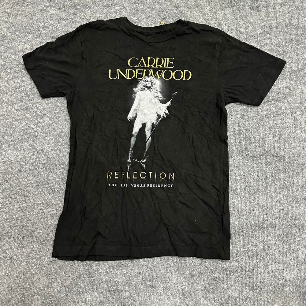 Carrie Underwood Shirt Womens Size M Black Reflection Las Vegas Residency Tee